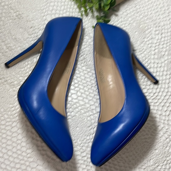 Le Chateau Royal blue leather stilettos US9 worn once! - Picture 4 of 9